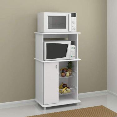 Imagem de Fruteira Multiuso 1 Porta Ditália Móveis Branco