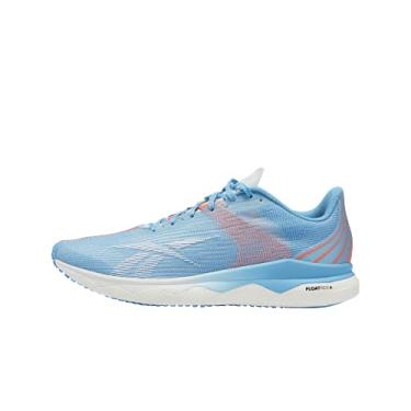 Imagem de Reebok Women's Floatride Run Fast 3.0 Running Shoe - Color: Radiant Aqua/Orange Flare/White - Size: 6 - Width: Regular