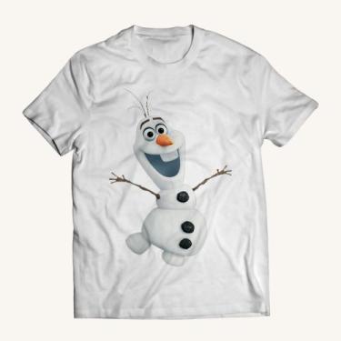 Imagem de Camiseta Unissex Infantil E Adulto Frozen 2 Olaf - Hot Cloud Shop