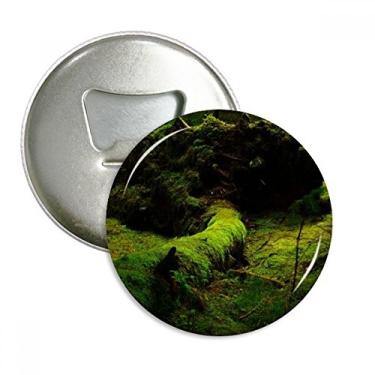 Imagem de Grama verde ciência silvicultura cenário natureza abridor de garrafas ímã de geladeira emblema multifuncional