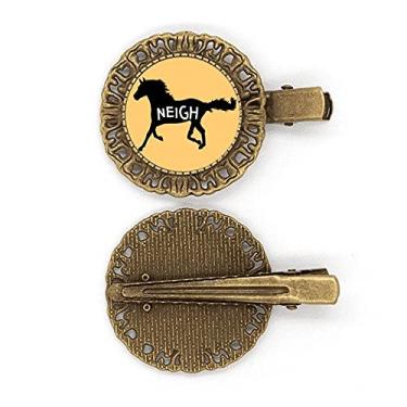 Imagem de Mustang Running Dash Neigh Hairpin Headdress Broche Presilha de cabelo