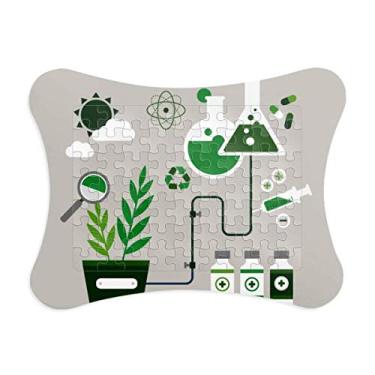 Imagem de Ferramenta de reação química, moldura de quebra-cabeça para trabalho de bateria química decoração de quadros, ornamento de quebra-cabeça