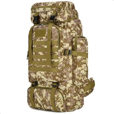 Imagem de Mochila Lorben Camuflada Trilha Camping Trekking Aventura 80 Litros