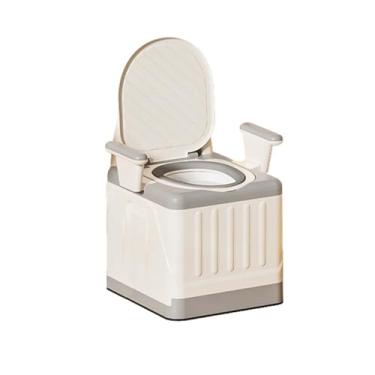Imagem de JUSHZ Sanita de campismo portátil para adultos sanitários portáteis sacos externos balde para casa interior para carro idosos cabeceira dobrável Aldult interior tapetes antiderrapantes portáteis