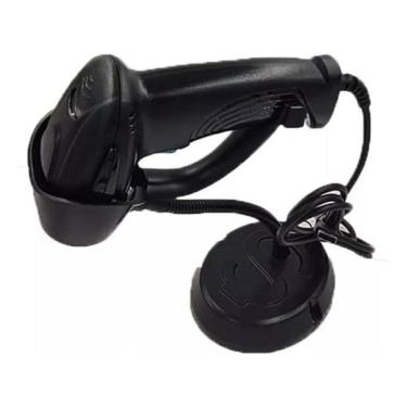 Imagem de Leitor De Cod De Barras Com Suporte Knup Kp-1017A Cor Preto