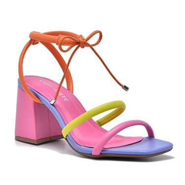 Imagem de SANDALIA SALTO BLOCO 22-16706-01 VIA MARTE (64) - AURORA/LIMA/CENOURA