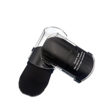 Imagem de Bling Toman Mini pincel de blush para telescópio plano retrátil para viagem para pó mineral, contorno, bronzeador, pó solto, protetor solar, base em creme ou cosméticos líquidos (1 peça)