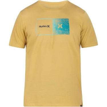 Imagem de Hurley MTS0035750H715L Camiseta Halfer Gradiente Manga Curta Dusty Cheddar LG Dusty Cheddar L