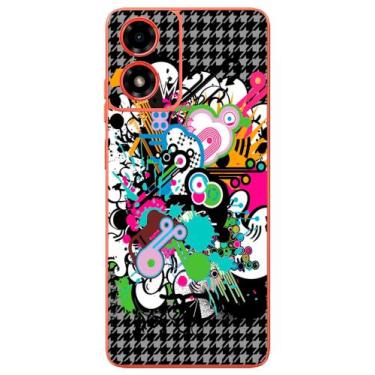 Imagem de Capa Adesivo Skin022 Verso Para Motorola Moto G04S (2024) - KawaSkin