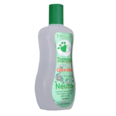 Imagem de Shampoo Condicionador para Cães e Gatos com Lanolina Neutro Pet Life -