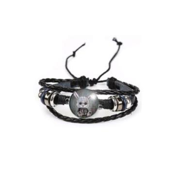 Imagem de Bracelete / Pulseira Coelho Gótico Dark Unissex Ajustável - RECANTOAST