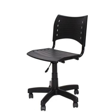 Imagem de Cadeira de Escritório secretária giratória asento e encosto em polipro