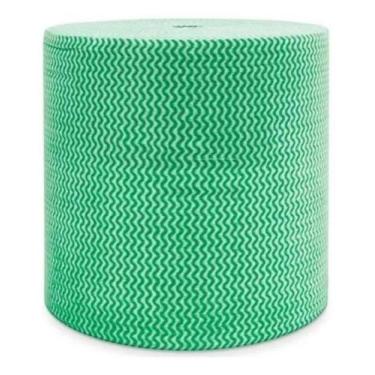 Imagem de Pano Multiuso 28cm x 600 panos em rolo tipo perfex - INOVEN, Verde