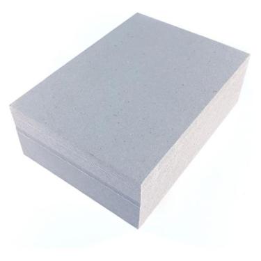 Imagem de 50 Placas Papel Papelão Paraná Cinza Tipo Holler  50x80cm - Gráfica Ui