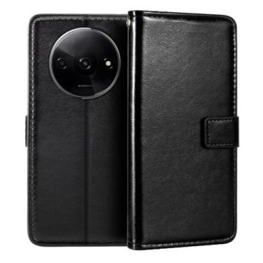 Imagem de Capa Capinha Carteira Flip Estojo Para Xiaomi Redmi A3 + 2 Películas 3