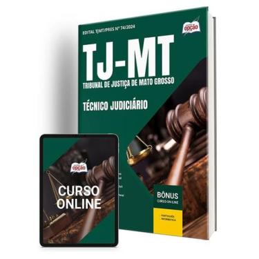Imagem de Apostila TJ-MT 2024 - Técnico Judiciário - Apostilas Opção
