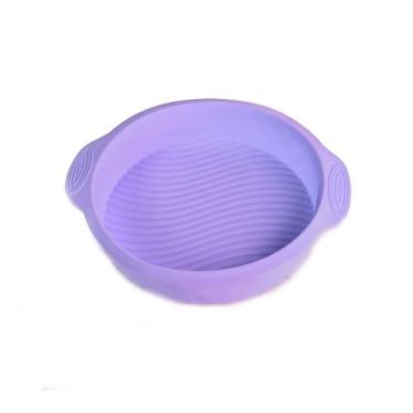 Imagem de Forma De Silicone Redonda Lilás 23 x 5,5 Cm - Dolce Home