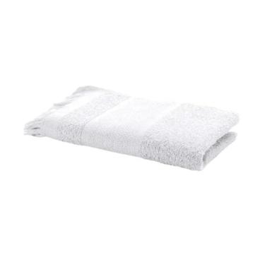 Imagem de Toalha de Visita Lavabo 25x36 Cm para Bordar Capri Branca Dohler - Döh