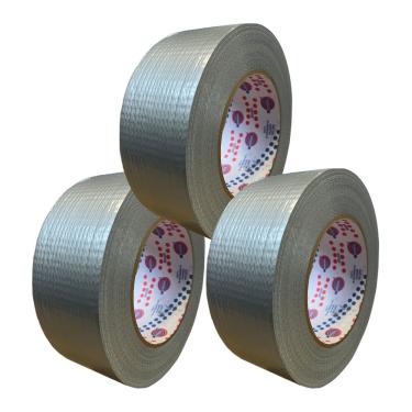 Imagem de Fita Adesiva Silver Tape Cinza 50mm X 50mt Eurocel - 3 Und