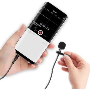 Imagem de Microfone de Lapela Estéreo Para Câmera, Smartphone, Computador e Notebook Plug P3 Aulas Palestras Gravações