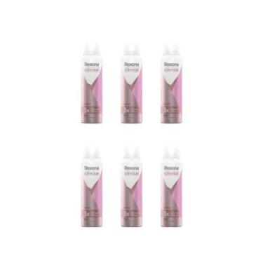 Imagem de Kit 6 Desodorantes Rexona Aerossol Antitranspirante - Feminino Clinica