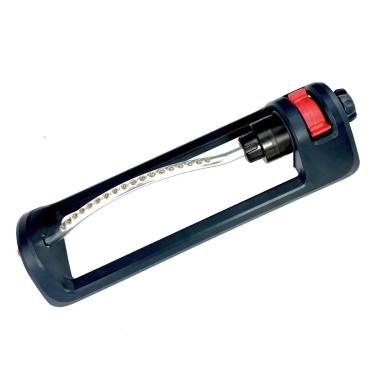 Imagem de Meekamar Aspersor de gramado, 18 bicos de latão, irrigador oscilante de água de jardim para coberturas de jardim de até 3.600 m², base pesada, agulha de limpeza de jato de spray embutida