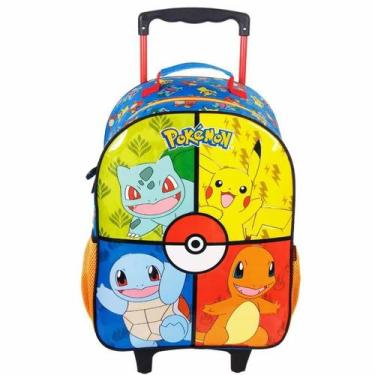 Imagem de Mochila Escolar Pokemon Rodinha Tam Grande Infantil Xeryus