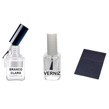 Imagem de Tinta Retoque Tira Risco Carro Kia - Branco Claro  - Jhow Adesivos