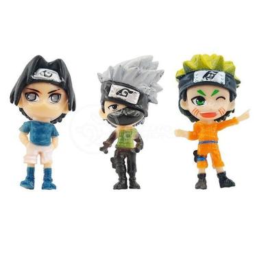 Imagem de Kit 6 Boneco Figure Conjunto Miniatura Naruto Akatsuki 6cm 8