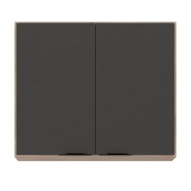 Imagem de Armário Aéreo Firenze 2 Portas Avena Grafito - Demóbile Avena Grafito