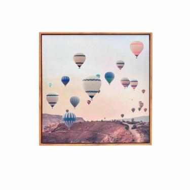 Imagem de Quadro Decorativo De Canvas 27 Balões 50 X 50 Cm - Mabruk