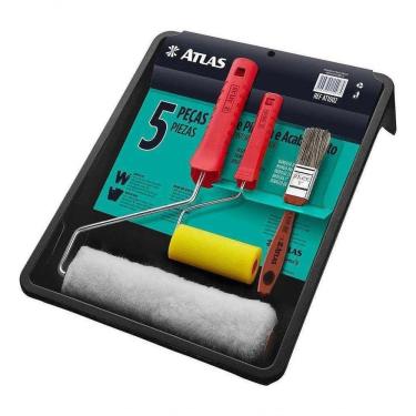 Imagem de Kit Para Pintura Atlas At1002 Com 5 Peças