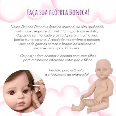 Imagem de Kit Boneco Reborn Molde Com Corpinho De Silicone Menino