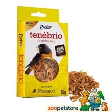 Imagem de Ração Desidratada Prefere Tenébrio para Pássaros 15g