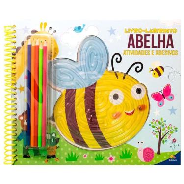 Imagem de Livro-labirinto! Atividades, Colorir e Adesivos: Abelha