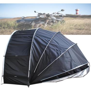 Imagem de Tenda De Suspensão Para Motocicleta, Abrigos De Autódromo, Tenda De Garagem Para Motocicleta, Cobertura De Tenda De Moto Semiespiral Shell, Black