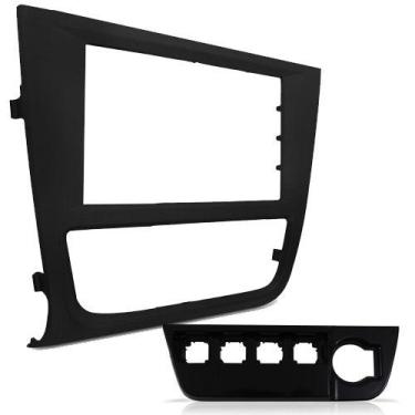 Imagem de Moldura 2 Din Gol Saveiro Voyage G6 2012 à 2016 Preta Painel Central M