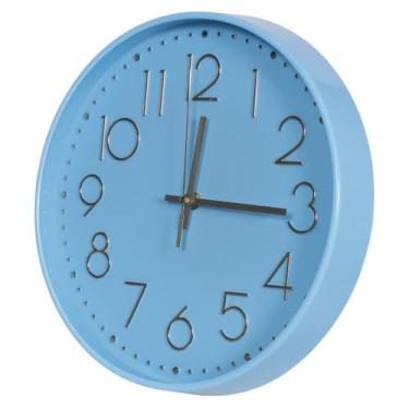 Imagem de Relógio De Parede Redondo Moderno Para Sala Quarto 30cm - Futuro Brasi
