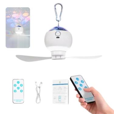 Imagem de Coibeu, Ventilador de Teto Portátil Com Luz e Projeção de Estrelas Multifuncional