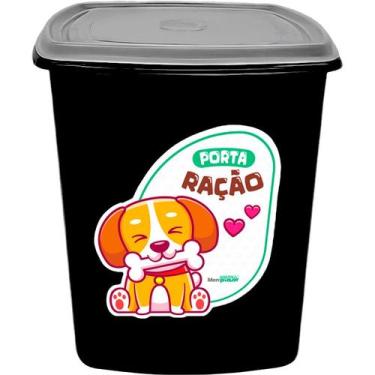 Imagem de Pote De Ração Cachorro Gato 6 Litros Comida Pet Porta Ração - Menplast