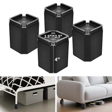 Imagem de ZDDLOINP Elevadores de cama empilháveis 10 cm