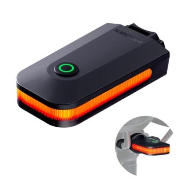 Imagem de RAVEMEN CL01 Luz traseira de bicicleta, luz traseira grande angular de 300° para andar à noite, acessórios de segurança para lanterna traseira de bicicleta com ligar/desligar automático, detecção de