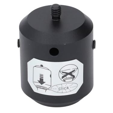 Imagem de Adaptador de prisma Adaptador de alumínio de alumínio Adaptador de pólo 5/8 11 a 1/4 polegada Conector para GPS RTK Total Centração de haste Base Base Base Tripé Pier