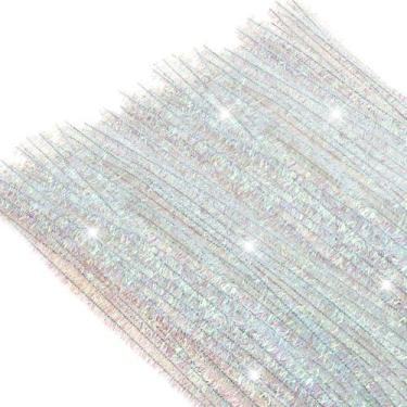Imagem de Limpadores de cachimbo TOAOB Christmas Glitter 6 mm x 30 cm 100 unidad