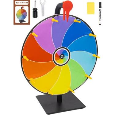 Imagem de Spinning Prize Wheel JStFru de 30 cm com marcador apagável a seco e bo