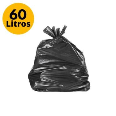 Imagem de saco de lixo preto reforçado 60litros - power