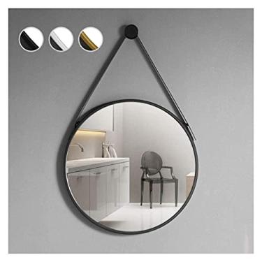 Imagem de Espelho decorativo de parede, espelho decorativo de parede espelho decorativo de parede - espelho de vaidade HD grande - espelho de banheiro com moldura de metal de 15,7-27,6 polegadas - fácil