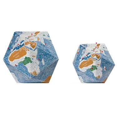 Imagem de Mapa mundial 3D dobrável – Globo de viagem pessoal com pinos marcadores "I was Here" – Faz uma ótima decoração para escritório, estante de livros, mesa – Lindo presente para entusiastas de viagem (aqui está Marti Small)