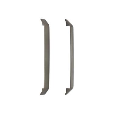 Imagem de Kit Com 14 Puxadores Slim Redondo De 256mm, Puxador Para Portas De Guarda-Roupa, Closet E Gavetas, Design Minimalista,(Bronze Fosco)