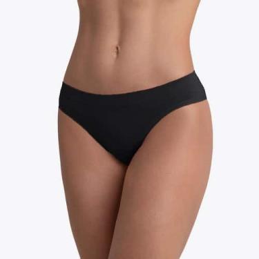 Imagem de Calcinha Loba Drapeada Sem Costura Lupo 40907-001, Preto, G